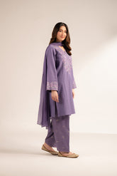 3 Piece Slub Khaddar Embroidered (CS0288)